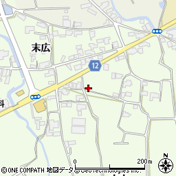 徳島県阿波市市場町山野上周辺の地図