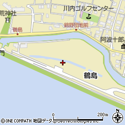 徳島県徳島市川内町鶴島403周辺の地図