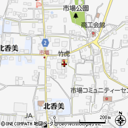 徳島県阿波市市場町市場町筋83周辺の地図