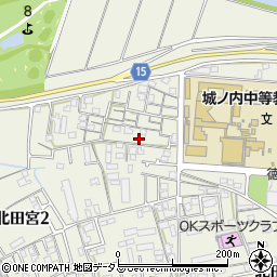 北田宮２丁目アパート周辺の地図
