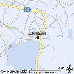 土佛観音院周辺の地図