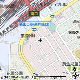 日産レンタカー新山口駅前店周辺の地図