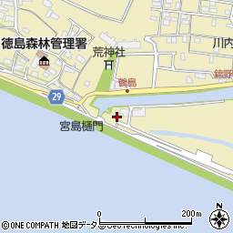 徳島県徳島市川内町鶴島374周辺の地図