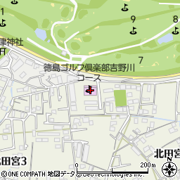 徳島ゴルフ倶楽部吉野川コース周辺の地図