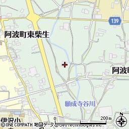 徳島県阿波市阿波町東柴生4周辺の地図