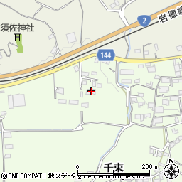 山口県岩国市周東町下久原341-1周辺の地図