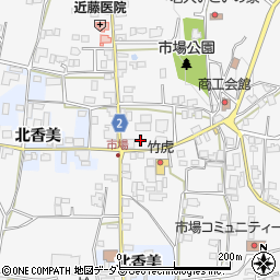 徳島県阿波市市場町市場町筋90周辺の地図