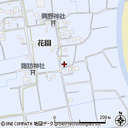 徳島県徳島市国府町花園周辺の地図