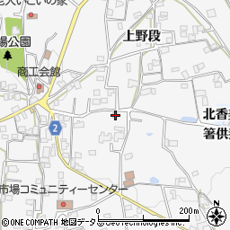 徳島県阿波市市場町市場上野段402周辺の地図