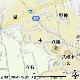徳島県阿波市市場町大野島新ノ池周辺の地図