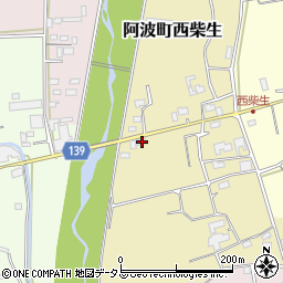 徳島県阿波市阿波町西柴生81周辺の地図