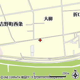 徳島県阿波市吉野町西条大柳周辺の地図