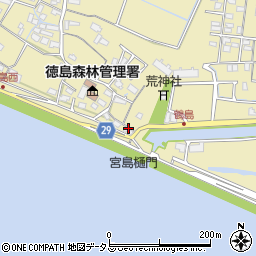 徳島県徳島市川内町鶴島367周辺の地図