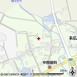 徳島県阿波市市場町山野上末広周辺の地図