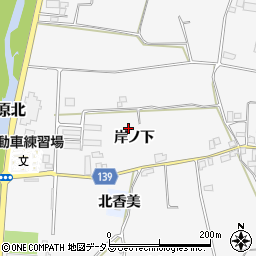 徳島県阿波市市場町市場岸ノ下周辺の地図