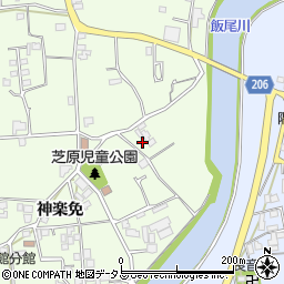徳島県徳島市国府町芝原神楽免20周辺の地図