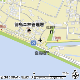 徳島県徳島市川内町鶴島368周辺の地図