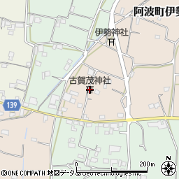 古賀茂神社周辺の地図