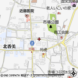 徳島県阿波市市場町市場町筋108周辺の地図