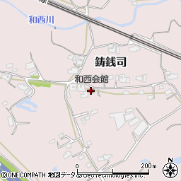 和西会館周辺の地図