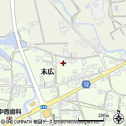 徳島県阿波市市場町山野上末広148周辺の地図