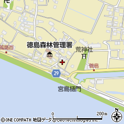 徳島県徳島市川内町鶴島363周辺の地図