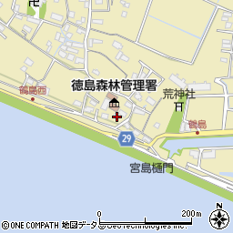 徳島県徳島市川内町鶴島238周辺の地図