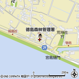 徳島県徳島市川内町鶴島237周辺の地図