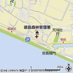 徳島県徳島市川内町鶴島237周辺の地図