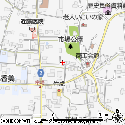 徳島県阿波市市場町市場町筋116周辺の地図