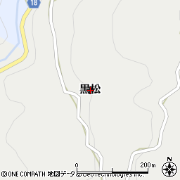 和歌山県有田郡有田川町黒松周辺の地図