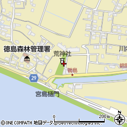 徳島県徳島市川内町鶴島357周辺の地図