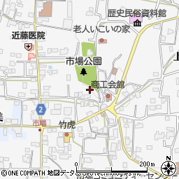 徳島県阿波市市場町市場町筋121周辺の地図