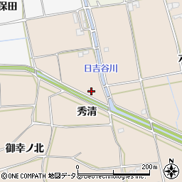 徳島県阿波市市場町伊月秀清周辺の地図