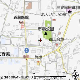 徳島県阿波市市場町市場町筋周辺の地図