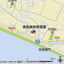 徳島県徳島市川内町鶴島241周辺の地図