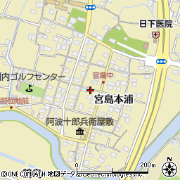 徳島県徳島市川内町宮島本浦149-3周辺の地図