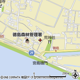 徳島県徳島市川内町鶴島361周辺の地図