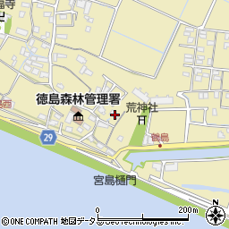 徳島県徳島市川内町鶴島361周辺の地図