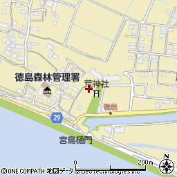 徳島県徳島市川内町鶴島355周辺の地図