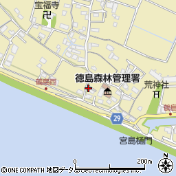 徳島県徳島市川内町鶴島229周辺の地図