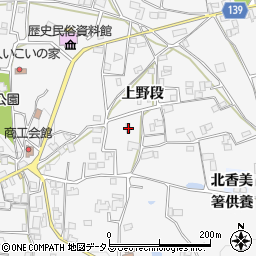 徳島県阿波市市場町市場上野段338周辺の地図