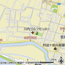 徳島県徳島市川内町宮島本浦45周辺の地図