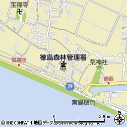 徳島森林管理署周辺の地図