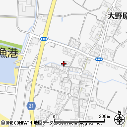 香川県観音寺市大野原町花稲401周辺の地図