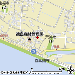 徳島県徳島市川内町鶴島348周辺の地図