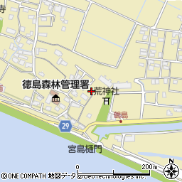 徳島県徳島市川内町鶴島350周辺の地図