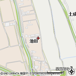 徳島県阿波市市場町伊月池田周辺の地図