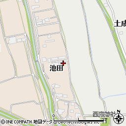 徳島県阿波市市場町伊月（池田）周辺の地図