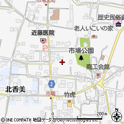 徳島県阿波市市場町市場町筋127周辺の地図